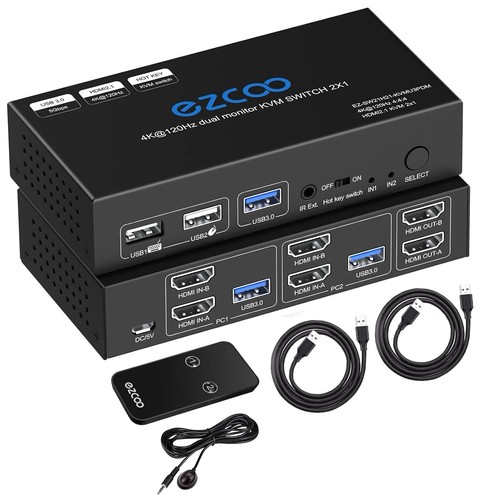 Kvm switch dual monitor - monitor,