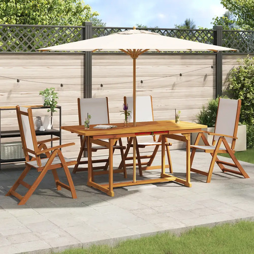 Walplus acacia wood textilene - walplus,