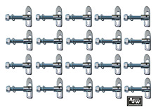 25 Drop Lock Fastener M8 x 38mm Zinc Plated Horseboxes Trailer Trucks Tail Gate