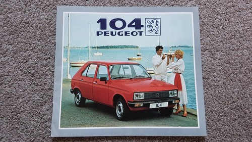 Peugeot 104 sales brochure - sales,