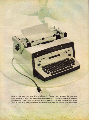 1960 royal electric typewriter - royal,