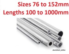 Aluminium round tube 76mm - round,