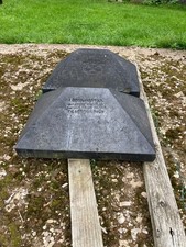 Reclaimed Large Stone Gate Post Pillar Top 55cm length 39cm width height 20cm 