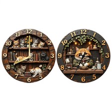Retro Design Wall Clock Round