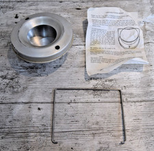 Vintage tin cake mould steamed