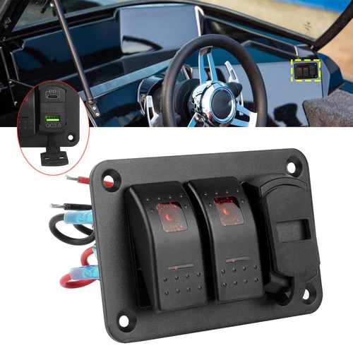 Gang toggle rocker switch - 2,