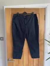 Ladies Navy M&S Chinos Size 18