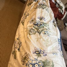 Pair Of Vintage Colefax & Fowler Interlined Curtains & Tiebacks 70x173cm Floral