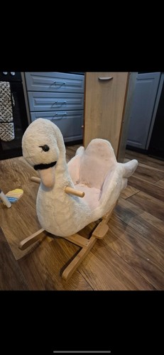 Lovely homcom rocking swan - lovely,,
