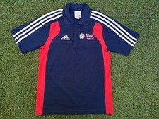 BNWOT ~ ADIDAS BRITISH TRIATHLON GB TEAM EMBROIDERED POLO SHIRT TOP ~ 36" CHEST