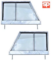 PREMIUM Galvanised Glazed Front Door Tops RH & LH PAIR FOR Land Rover Series 2