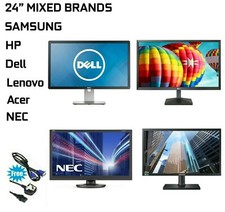 HDMI Monitor 24" Widescreen LED LCD Any Brand Dell /NEC/Acer/AOC/Philips Grade-B