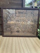 Antique  map titled "Glamorgan Shyre,"  a map created by John Speed (1610)