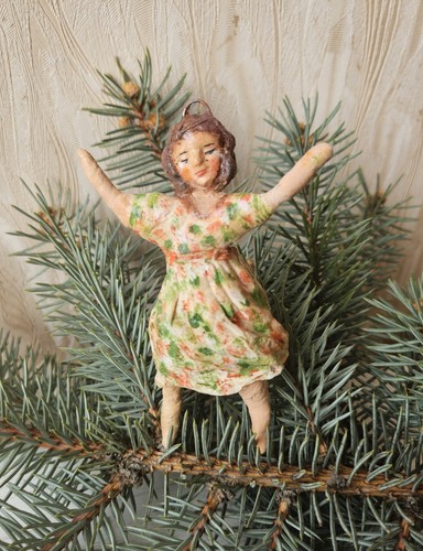 Vintage christmas tree papier - vintage,