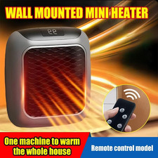 800W Electric Space Heater Low Energy Ceramic Fast Heating Fan Portable Remote