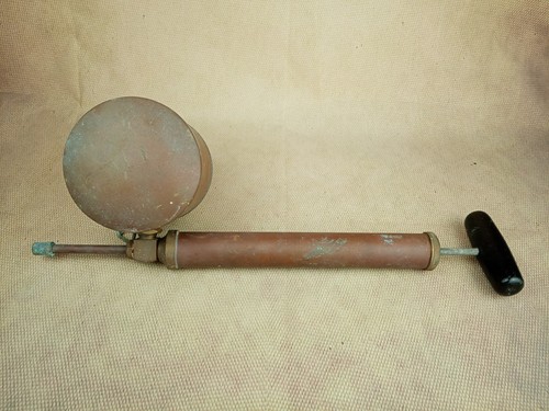 Vintage copper hand - copper, hand‑pump
