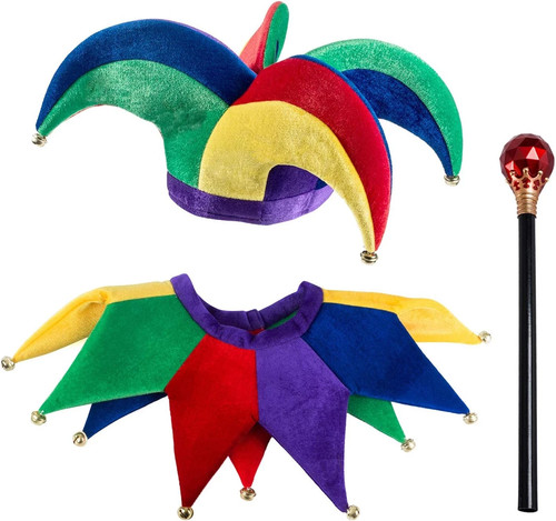 Jester costume court hat - costume,