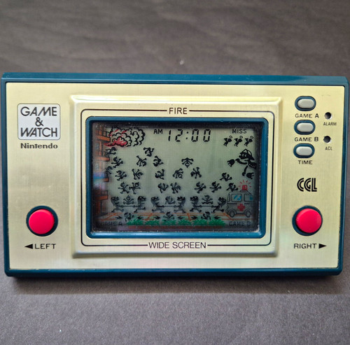 Nintendo game watch fire - game,