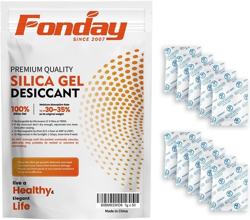 Pack food grade silica - silica, gel