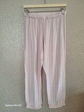 Primark Love to Lounge Women's Pink & White Candy Stripe Lounge Pyjama Pants S
