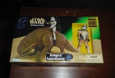Vintage Star Wars Power of the Force Dewback and Sandtrooper - Kenner 1997 - New