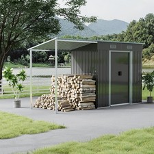 Metal Garden Shed W/ Extended