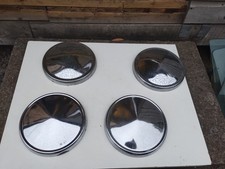 Ford Anglia 105e Cortina Escort Transit chrome wheel centre hubs x4