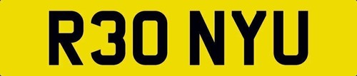 Ronny number plate - number,