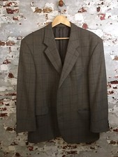 Varteks International Mens Country Gents Blazer Size 44  Suit Jacket Green Brown