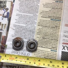 Pair Of Vintage Motorcycle Valve Spring Collars, Triumph Norton BSA?