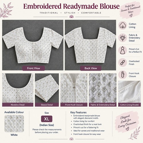 White kalamkari emprodery - white,