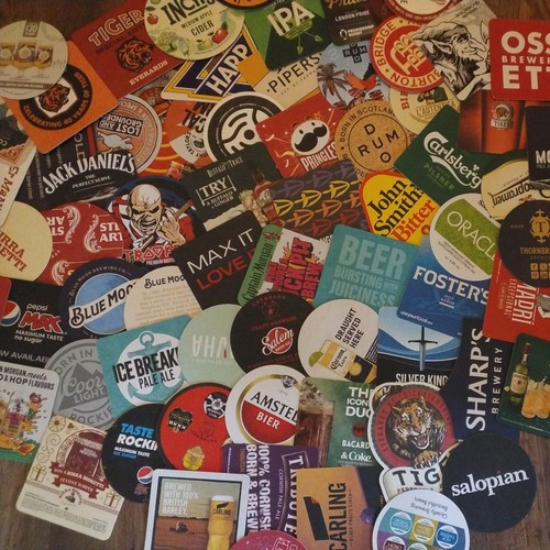 Assorted beer mats - beer, all