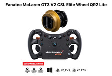 Fanatec McLaren GT3 V2 CSL Elite Steering Wheel QR2 Lite Xbox PS PC (not used)