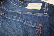 Mens REPLAY W36 L34 jeans Regular RBJ Drk Blue WAITOM Straight 36 Indigo