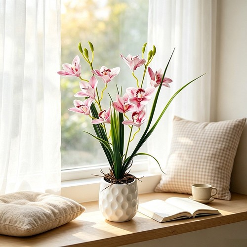 Cymbidium orchid plant - cymbidium,
