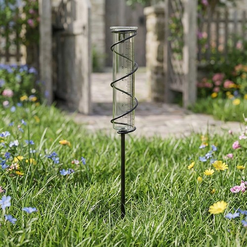 Rain gauge decorative glass - rain,