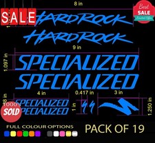 Specialized HARDROCK Classic Vintage Bike Frame Decal Set PK12 NEW