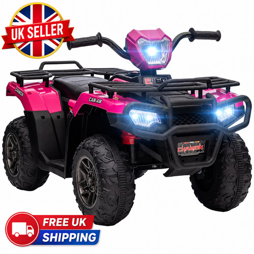 12v pink kids quad bike - 12v,