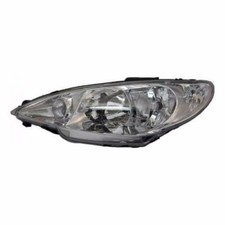 Peugeot 206 & 206CC 1998-2009 Chrome Headlight UK Passenger Side