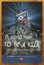 1998 Post Oreo O's Cereal Vintage Print Ad/Poster 90s Kid Fun Classic Pop Art