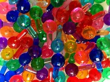 100 Medium Faceted Globe Bulbs