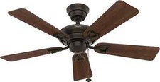 HUNTER FAN Seville, 112 cm, Indoor Ceiling Fan with Pull Chain, New Bronze