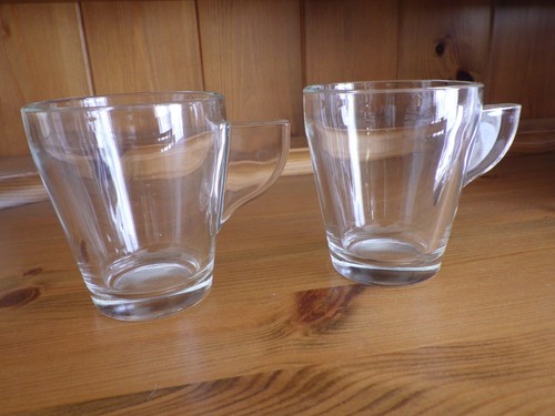 Glass espresso cups set clear - glass,