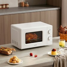COMFEE 20L 700W Mini Microwave Oven Mechanical Dial Control Timer 5 Power Levels