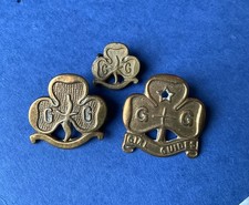 Vintage Pin badges X3  Girl