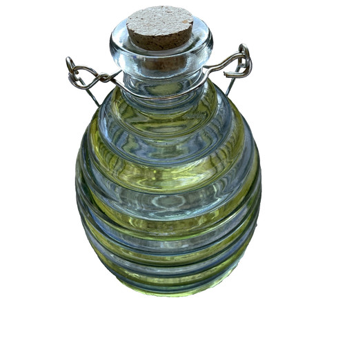 Vtg ribbed glass beehive wasp - vtg,