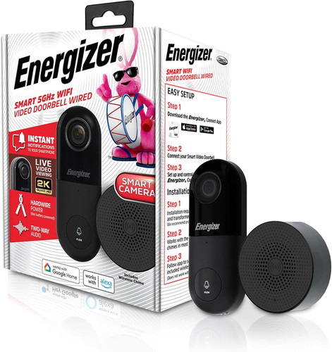 Smart wired video doorbell - 2k,