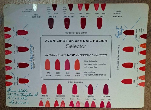 Vintage 1960 avon lipstick and - 1960,