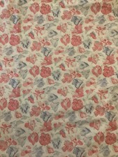 Large Panel Vintage Laura Ashley Sweet pea Fabric 1980s