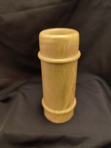 Treen wooden posy vase tall - posy,